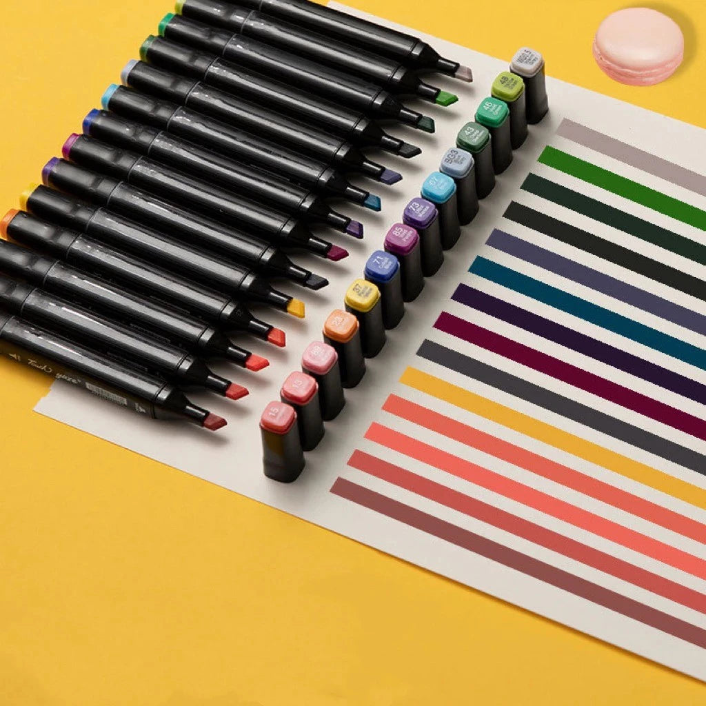 Kit marcadores a base de alcohol – Set de 48 colores